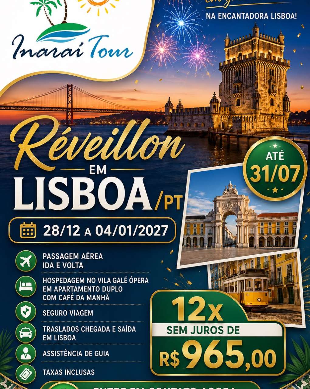 REVEILLON EM LISBOA – PORTUGAL 
